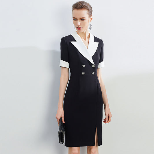 Ophélie - Office Lady V-Neck Dress